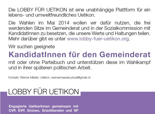 Inserat ZürichseeZeitung 6sp